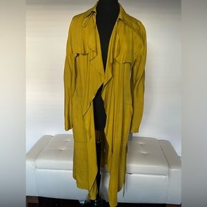 SOLD ON ALTERNATE PLATFORM
ZARA Trench Coat Lime Olive Mustard Yellow 0605/202 M